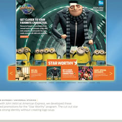 Universal Studios „Starworthy Program“ Homepage