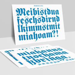 Postkarte Oktoberfest – „Fesch´s Dirndl“