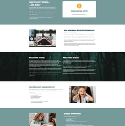 Webdesign – Stressmanagement