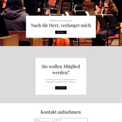 Website Bach Collegium Augsburg