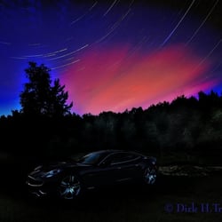 FISKER under Startrail