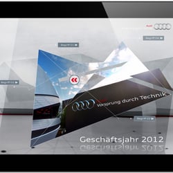 Audi Anual Report 2012 // ipad / mobile devices / web