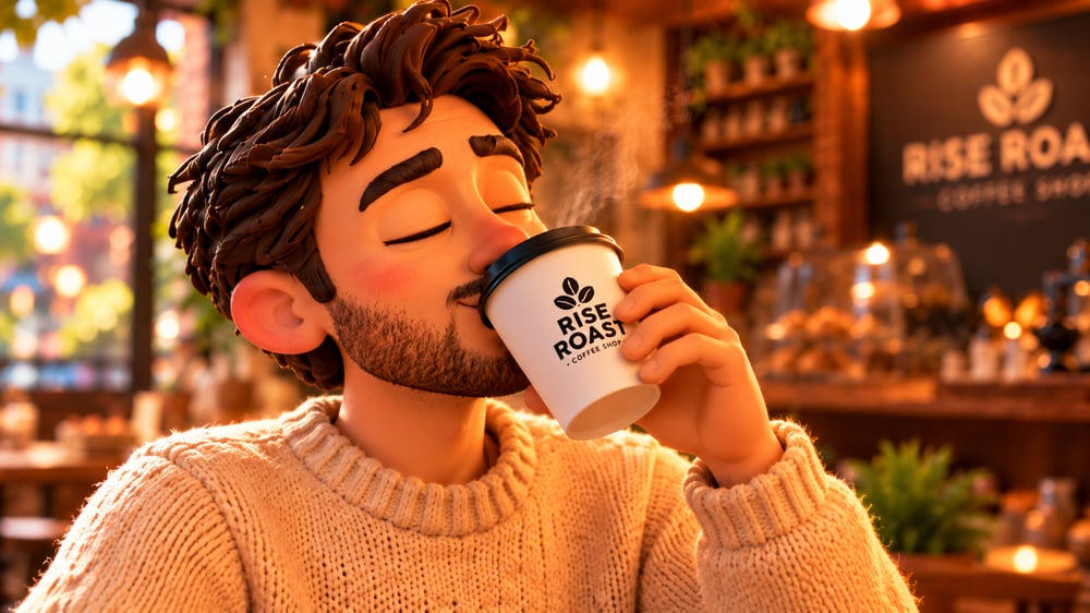 KI-Filmemacher und Animationsdesigner mit Schwer