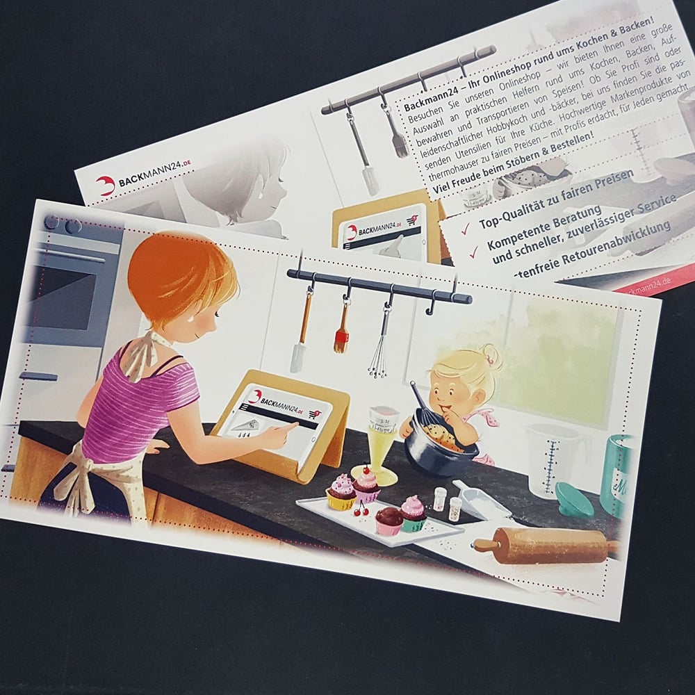 Postkarte für Backmann24.de