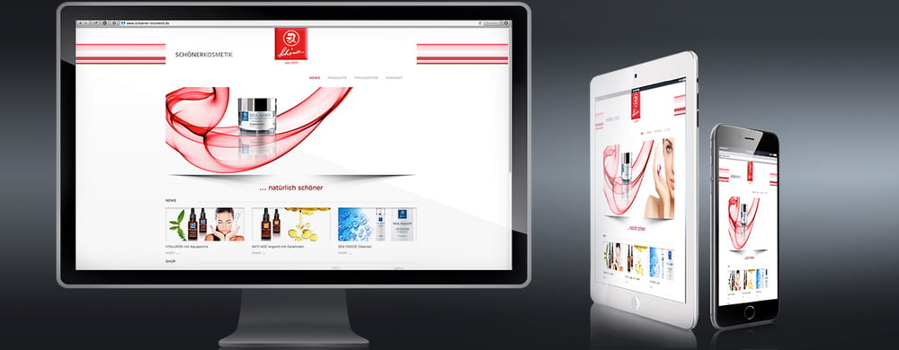 SCHÖNER Kosmetik Online Auftritt