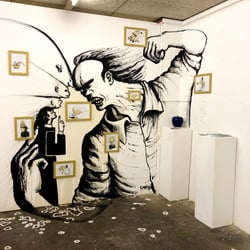 Mural für die Ausstellung Ende und Anfang im TatOrt Luzern