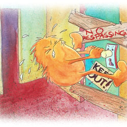 closed door