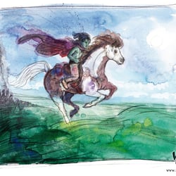 Buchillustration „Die Unendliche Geschichte“
