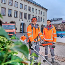 Teamfoto im Außendienst