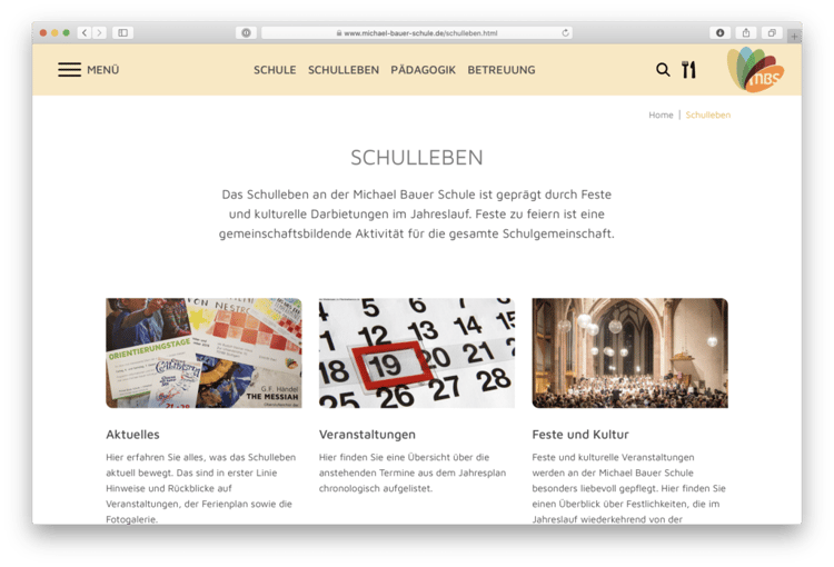 Übersichtsseite
