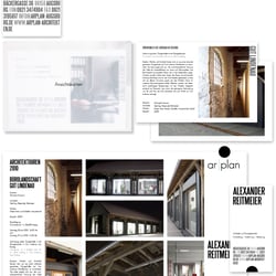 Ar|Plan – VK, Image-Broschüre und Flyer für den Architekten, Alexander Reitmeier