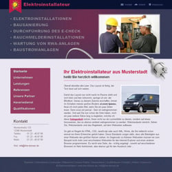 Design für ein Elektroinstallateur