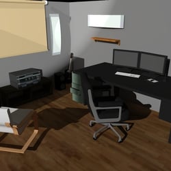 blick in mein Büro (gerendert)