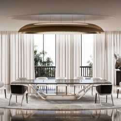 Modernes Wohnkonzept im Art Deco Stil