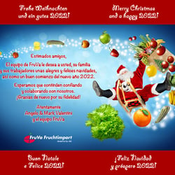 Weihnachtsgruß eines Obst+Gemüse-Importeurs – animiertes Gif für den E-Mail-Versand