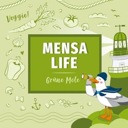 Illustration für eine Mensa Theke | STW Rostock Wismar