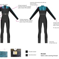 One-piece ski wear range for women