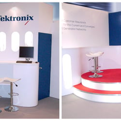Tekronix – Messestand schmal
