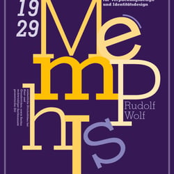 Schriftplakat Memphis