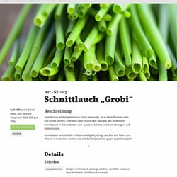 Screenshot Produktansicht