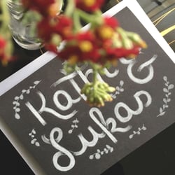 Grußkarte, Lettering Bild 3