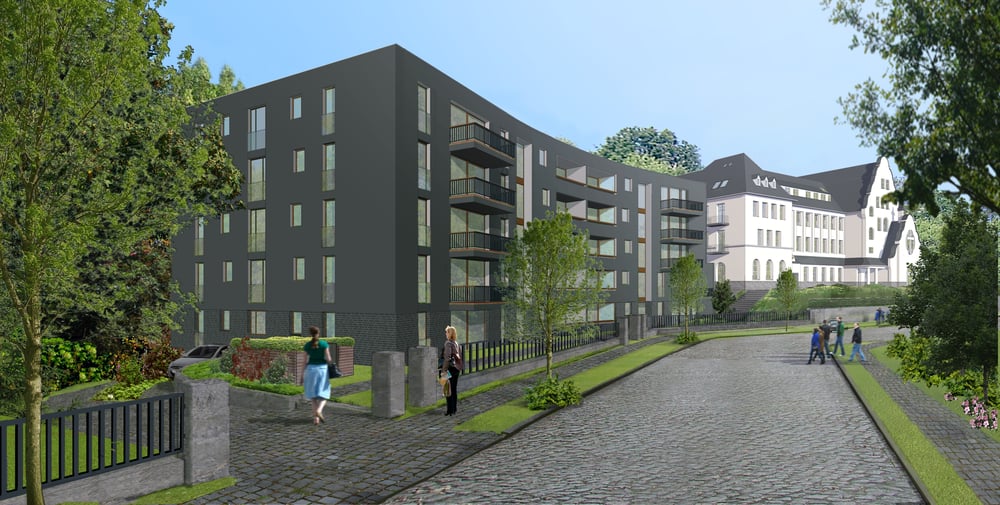 Berlin Fortuna Allee Strasssenansicht