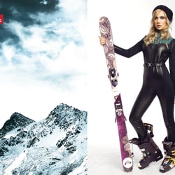 One-piece ski wear range for women