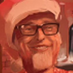 Sippin Santa Poster Design #3