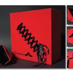 Verpackungsdesign für eine Schuhverpackung