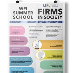 Plakatgestaltung, Kunde: „WFI“, Universität Ingolstadt