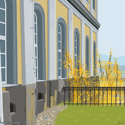 „Schloss Heidecksburg – Aussicht“, freie Arbeit