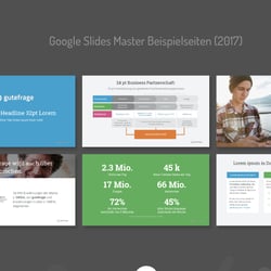 Google Slides Master Beispielseiten (2017)