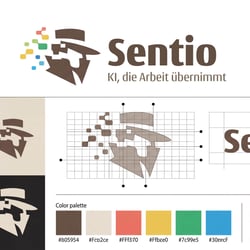 Logodesign für Sentio KI
