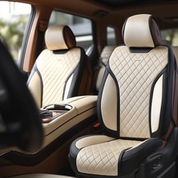 Luxuriöser Autositz – KI-generierte Produktvisualisierung