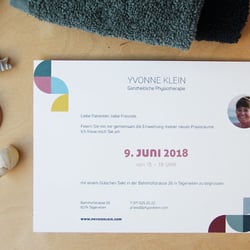 Einladungskarte zur Eröffnung