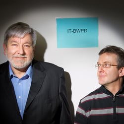 Doppelportrait von Kollegen