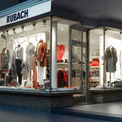 Architekturfotografie  –  Ladenlokal-Rubach-Nachtaufnahme
