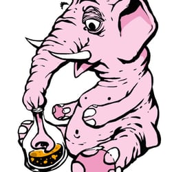 Mampfred der Mampe Elefant – Mampe trinkend | digital drawing
