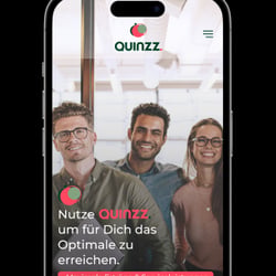 Mobile Website Immobilienmakler – QUINZZ.