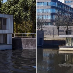Hausbootvisu: Vergleich 3D Visual zum Realobjekt