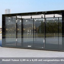 Event- und Ausstellungscontainer in einem besonderen Design – Modell Yukon