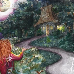 „Hexenhaus“ kl. Lilli /Kinderbuchillustration