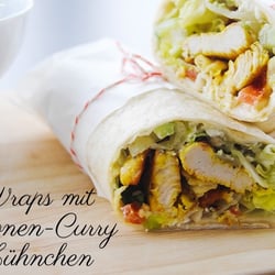 Gesunde und schnelle Wraps