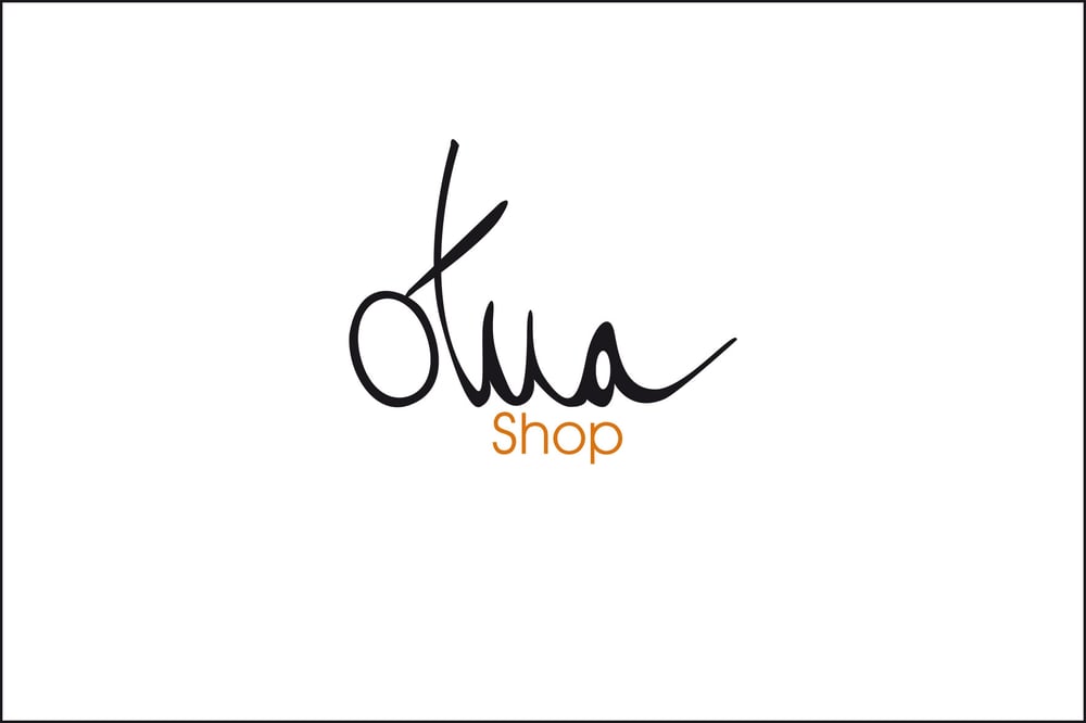 Logo Otua Shop; die Schriftart selber entwickelt