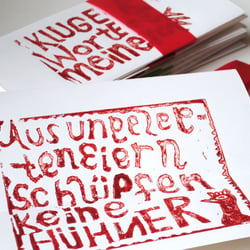 Neujahrskarte Kluge Worte meiner Oma
