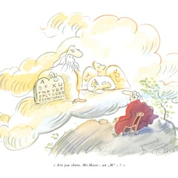 „Sie sind sich sicher, Herr Moses, ein M“? 