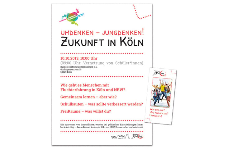 Plakat und Flyer
