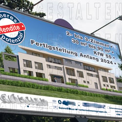 Baustellenschild, Bauschild, Bautafel erstellen | Layout gestalten