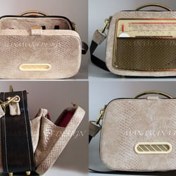 Radiohandtasche mit magic LED Beleuchtung und iPod/iPhone/MP3 Player Anschluss (DPMA geschützt)