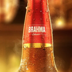Verpackungsrendering von Bierflasche
